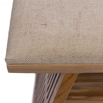 Banc Calopsite Teck Naturel