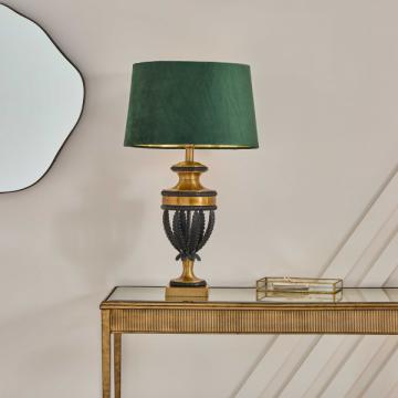 Pied de Lampe Gloriette Noir Doré