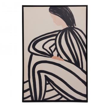 Toile Cadre Femme Au Trait 80*120