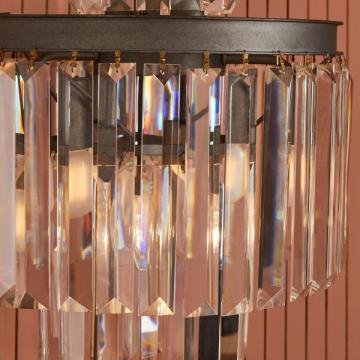 Lampe Fulgurant Métal Gris Verre