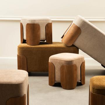Pouf Aubépine Café