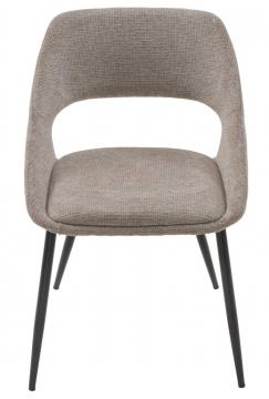 2 Chaises Elodie Tissu Taupe