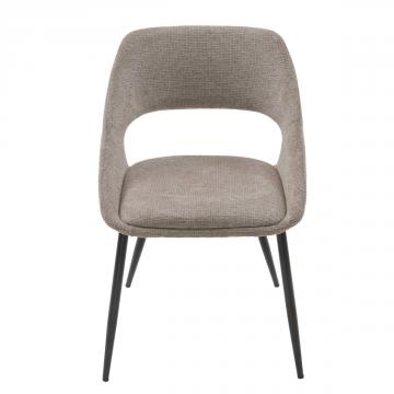 Chaise Elodie Tissu Taupe