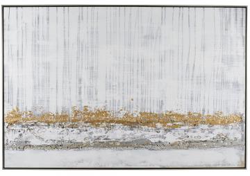 Tableau Abstract.8 Blanc d'Ivoire 150*100
