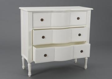 Commode 3 Tiroirs Agathe Blanc