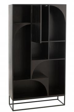 Bibliothèque Etagère Mode Manguier Noir