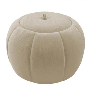 Pouf Coffre Rond Pumpkin Taupe
