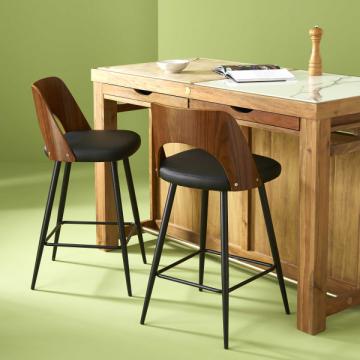 Chaise de Comptoir Austin Simili Noir