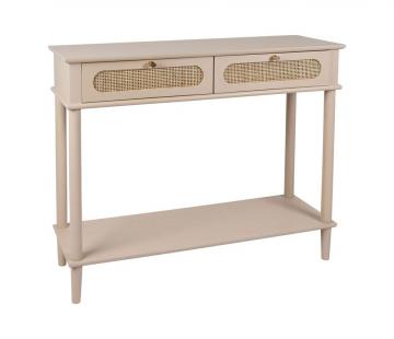 Console 2 Tiroirs Nolita Grège Naturel