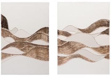 Toile Ondulée Cuivrée S/2