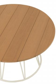 Table Basse de Jardin Zoa Blanc Naturel