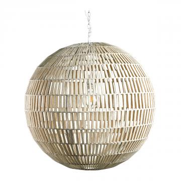 Suspension Sphère Jute Blanche PM