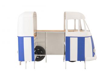 Meuble Bar Van Vintage Ligné Bleu