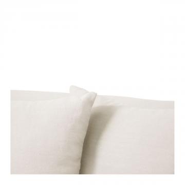 Fauteuil Gabriel 100% Lin Blanc Blanc d'Ivoire