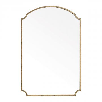 Miroir Margaux Métal Doré Blanc d'Ivoire H120cm