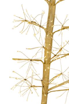 Sapin de Noël Doré Led Blanc Chaud H240cm