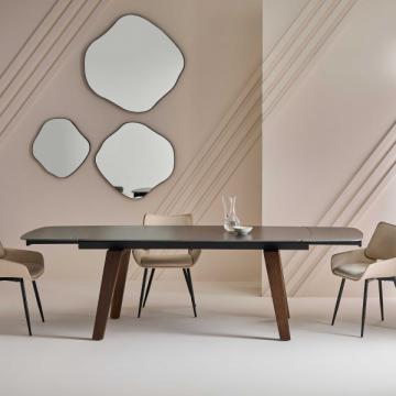 Table Céramique Noire Vecchio Extensible