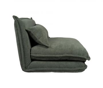 Chauffeuse Lit Tessia Velours Kaki