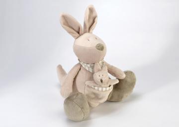 Peluche Kangourou & son Bébé