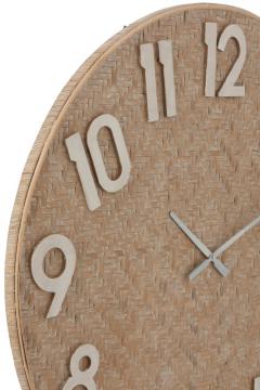 Horloge Rotin Naturel GM