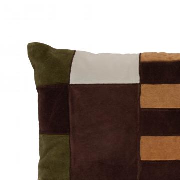 2 x Coussins Graphique Eliot Vert Camel 40*60