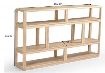 Console Casier Salomon Bois Naturel