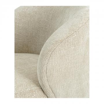 Fauteuil Lisette Jacquard de Velours Sable PM