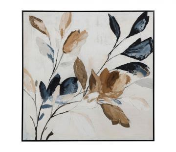 Peinture Encadrée Charme Brun Noir 100*100