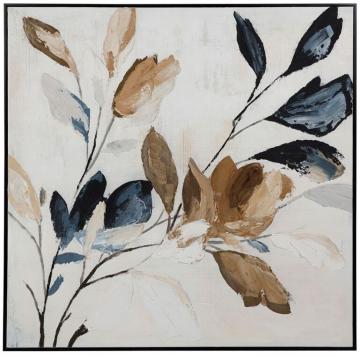 Peinture Encadrée Charme Brun Noir 100*100