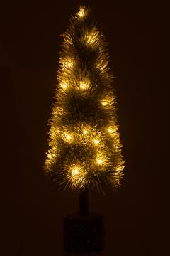 Sapin de Noël Led Neige Vert H75cm