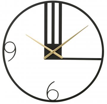 Horloge Ligne Métal Noir GM