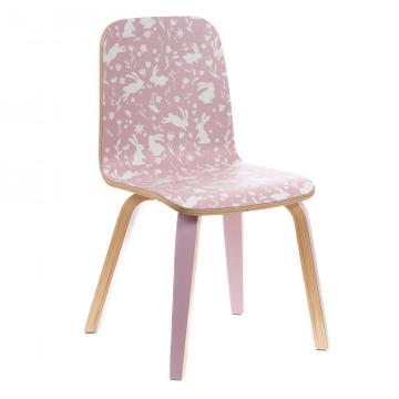 Chaise Enfant Rose Lapin