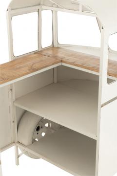 Meuble Bar Van Vintage Métal Blanc