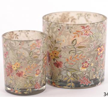 Photophore Flowermix Verre PM