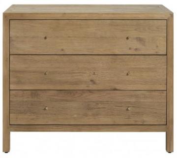 Commode Marcelle 3 Tiroirs Chêne Clair Blanc d'Ivoire