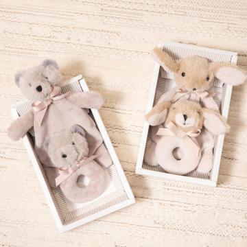 Coffret Doudou et Hochet Ours Enfant