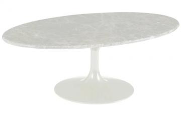 Table Basse Ovale Marbella Marbre Blanc Athezza