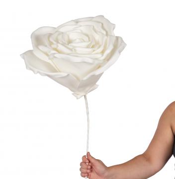 3 x Fleurs Maxi Rosa Blanc H96cm