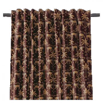 Rideau Beria Velours Ganache 135*300