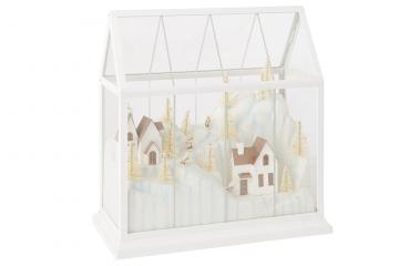 Village de Noël Verre Led Blanc GM