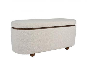 Banc Coffre x2 Blanc Alpinia