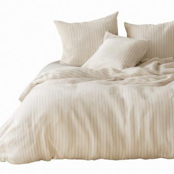 Housse de Couette Harlem Blanc/Lin (2tailles)