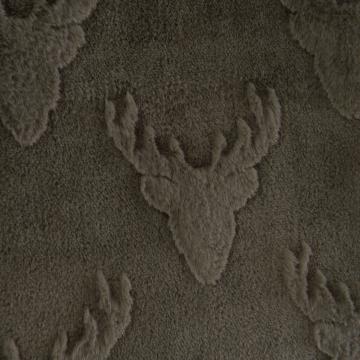 Plaid Cerf Kaki 130*170