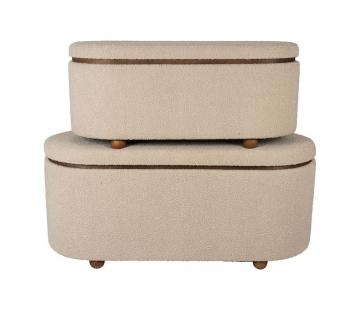 Banc Coffre x2 Alpinia Beige