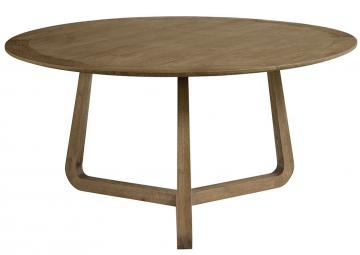 Table à Manger Maxine Chêne Blanc d'Ivoire ø150cm