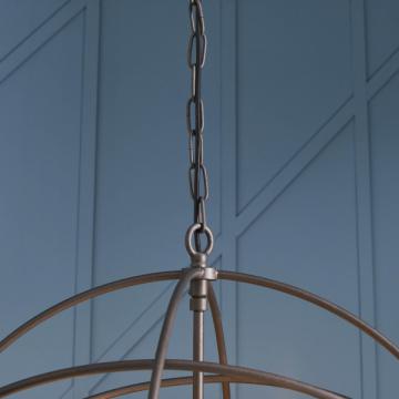 Lustre Sputnik Métal Gris ø100cm