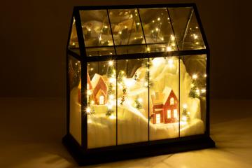 Village de Noël Verre Led GM