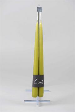 2 Bougies Flambeaux Kaki