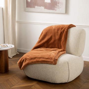 Plaid Luxe Orange 130x170