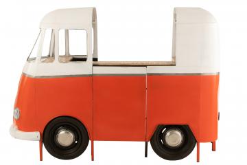 Bus Bar Métal Orange Vintage